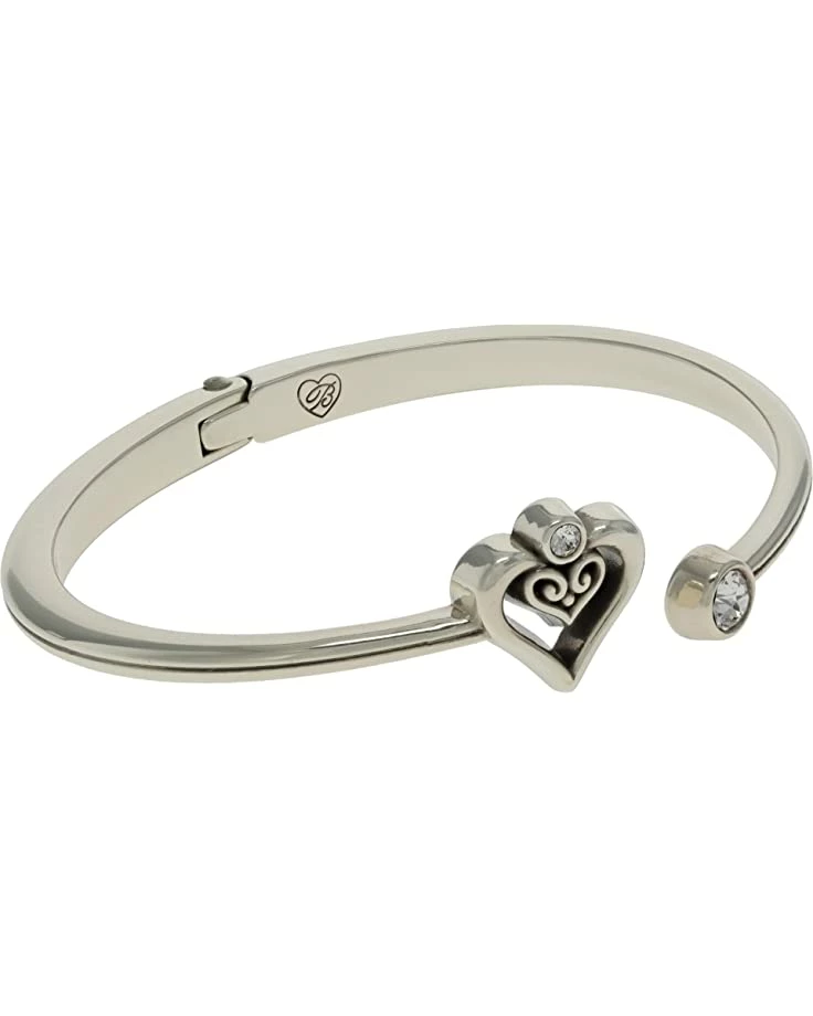 Brighton Alcazar Duet Heart Open Hinged Bangle | Bracelets 1 Brighton Alcazar Duet Heart Open Hinged Bangle | Bracelets