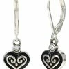 Brighton Alcazar Mystique Heart Leverback Earrings