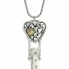 Brighton Floating Heart Badge Clip Necklace | Necklaces