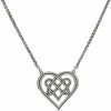 Brighton Necklaces Interlok Crossing Hearts Necklace