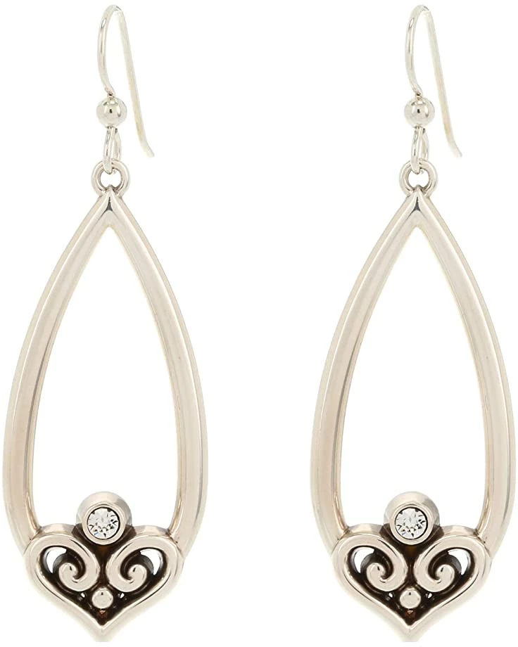 Brighton Alcazar Heart Teardrop French Wire Earrings 1 Brighton Alcazar Heart Teardrop French Wire Earrings