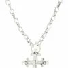 Brighton Necklaces Taos Pearl Cross Necklace