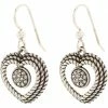 Brighton Portuguese Heart French Wire Earrings