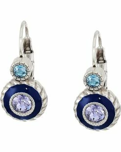 Brighton Halo Eclipse Leverback Earrings