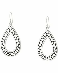 Brighton Pebble Open Tearr Drop Reversible Earrings