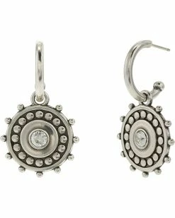 Brighton Pebble Dot Medali Reversible Hoop Earrings