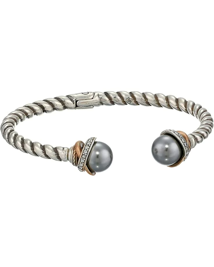 Brighton Neptune's Rings Pearl Open Hinged Bangle | Bracelets 1 Brighton Neptune's Rings Pearl Open Hinged Bangle | Bracelets