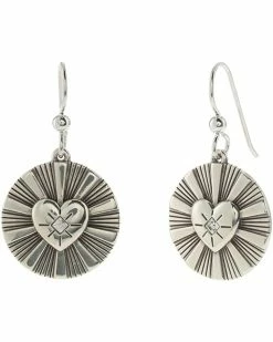 Brighton Celeste Heart French Wire Drop Earrings
