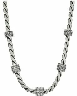 Brighton Meridian Necklace Silver Stone | Necklaces