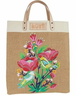 Brighton Tweetie Burlap Tote | Handbags