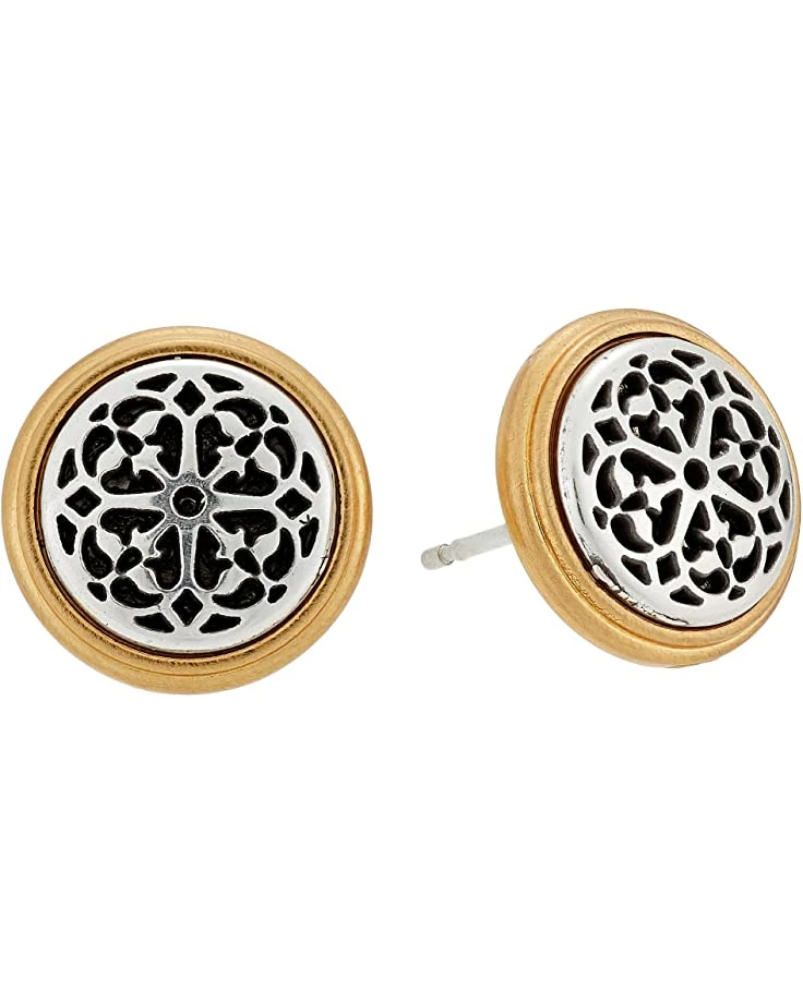 Brighton Ferrara Two-Tone Post Earrings 1 Brighton Ferrara Two-Tone Post Earrings