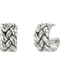 Brighton Interlok Woven Hoops Earrings