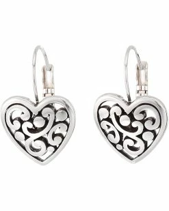 Brighton Contempo Heart Leverback Earrings