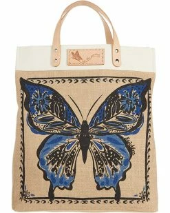 Brighton Handbags Butterfly Dreams Burlap Tote