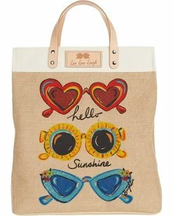 Brighton Handbags Sunny Shades Burlap Tote