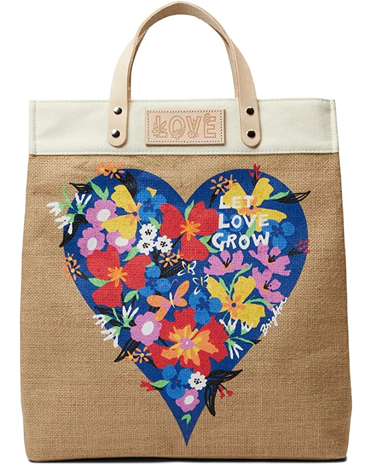 Brighton Let Love Grow Burlap Tote Bag | Handbags 1 Brighton Let Love Grow Burlap Tote Bag | Handbags