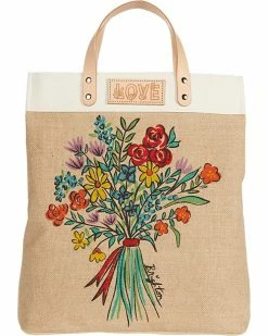 Brighton Bella Bouquet Burlap Tote | Handbags